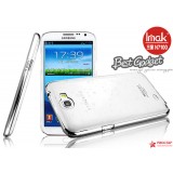 Чехол ImaK для Samsung Galaxy Note 2 n7100 (Raindrop Белый) + защитная плёнка
